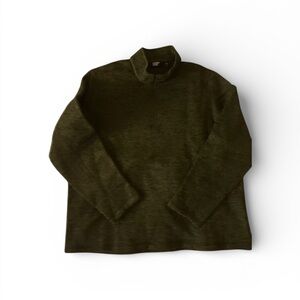 Land’s End 
Men's Green Half-Zip Sweater NWT